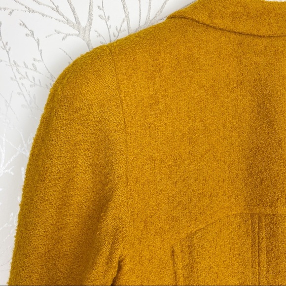 VINTAGE NIPON BOUTIQUE Mustard Wool Boucle Blazer - Picture 4 of 14